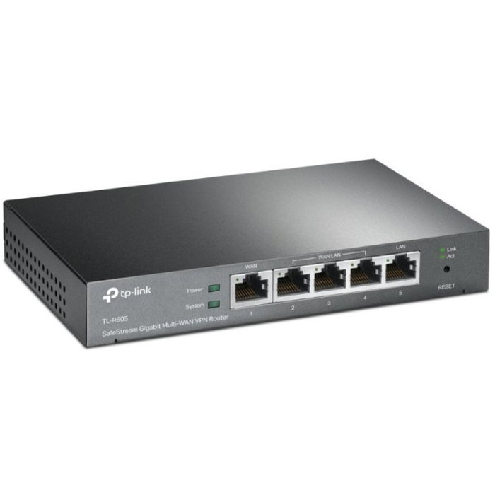 Tp-Link TL-R605 Router VPN SafeStream Gigabit Omada con 5 Puertos Multi-WAN